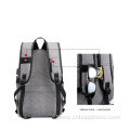 Hipster School Bag With USB Boys Laptop Backpack